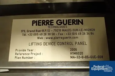 USED Pierre Guerin 80 Liter Pierre Guerin Fermenter Bioreactor, S/S, 58/87#