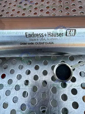 USED ENDRESS+HAUSER OUSAF13-A0A BUBBLE DETECTION SENSOR W/ WEDGEWOOD SENSOR
