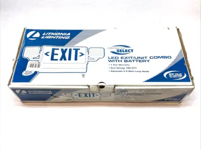 New | in-Stock Lithonia Lighting LED Exit/Unit Combo w/ Battery 120/277VAC Lighting Michigan US | Maverick Industrial Sales #1400902