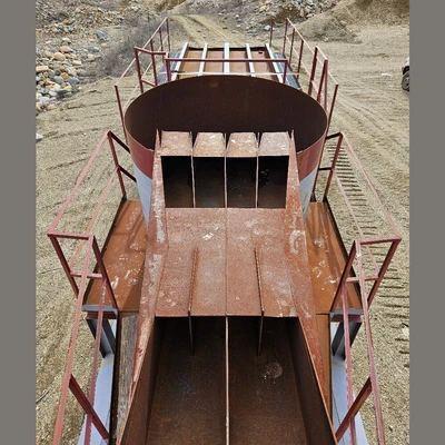 24in Wide x 22ft Long 4-Way Distribution Sluice