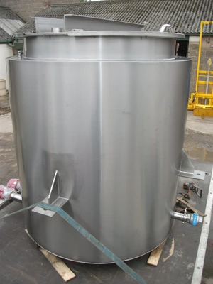 1,100 L S/S Electrically Heated Jacketed Cooker Tank