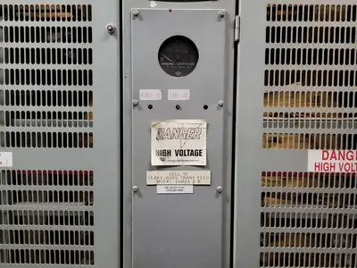 6000/9000 kVA Transformer, 3-Ph, 13800V HV, 600Y/347V LV w/ Switchgear Unit