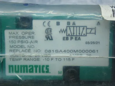 New | in-Stock NUMATICS 081SA400M000061 Pumps Ohio US | HGR 24 #1005907