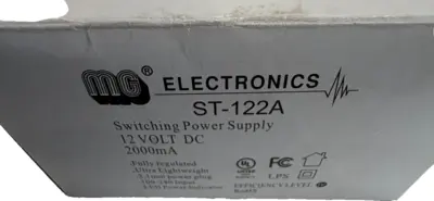 NEW MG ELECTRONICS ST-122A SWITCHING POWER SUPPLY 12V ST122A