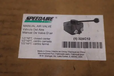 SPEEDAIRE 32XC12 Manual Air Control Valve Lever - NEW IN BOX - STOCK 3149CC