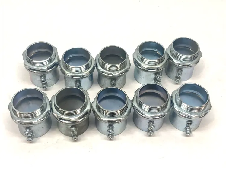 New | in-Stock RACO 1-1/4" EMT SET-SCREW CONDUIT CONNECTOR UNINSULATED LOT OF 10 Electrical Fittings Michigan US | Maverick Industrial Sales #1091509