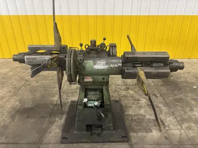 2,000 LBS X 12" LITTELL MODEL #20-12 DOUBLE END PULL OFF UNCOILER COIL REEL: STOCK #23711