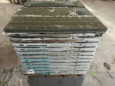 TAMKO Pallet of 69+ Bundles of- Perforated Starter 105 lin. ft. Eave and Rake Roofing Starter Strip Shingles Retail Value of $3,309.93