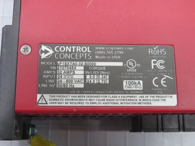 Used CONTROL CONCEPTS _UNKNOWN_ CNC & N/C Controls Texas US | OCO Industrial #1689692