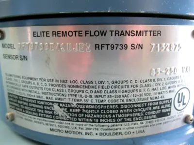 USED Micro Motion RFT9739 E4SUJEZ