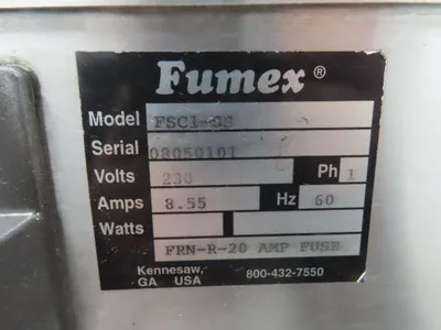 Fmex FSC1-SS Industrial Air Filtration Stainless Steel Dust Collector 230V 1Ph