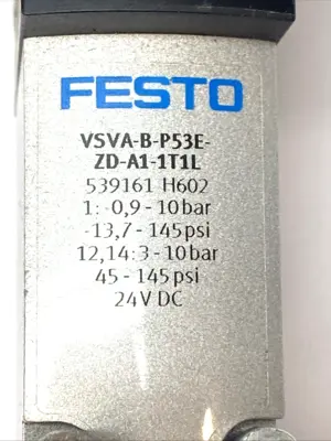 Used Festo 5/3 Air Solenoid Valve, 24VDC 539161 Solenoid Valves Michigan US | Maverick Industrial Sales #1419227
