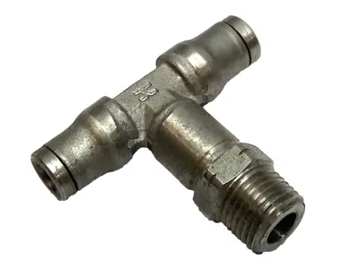 Used Norgren Push-In Swivel Male Branch Tee 1/4" Tube x 1/8" MNPT LOT OF 4 Valves/Fittings Michigan US | Maverick Industrial Sales #1398204