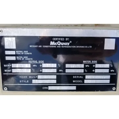 USED DAIKIN APPLIED WMC250DSC-ER10