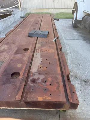 63" X 240" X 6" T-SLOTTED FLOOR PLATE. STOCK # 1002625