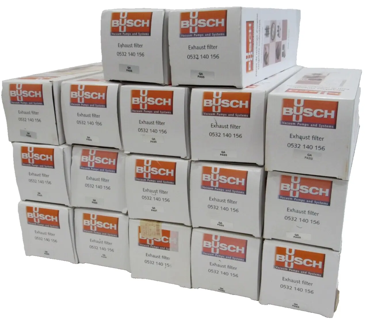NEW BUSCH 0532140156 EXHAUST FILTER LOT OF 17