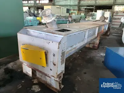 USED Sprout Waldron Sprout Waldron Twin Screw Pug Mill Mixer, Model DA40-20, S/S