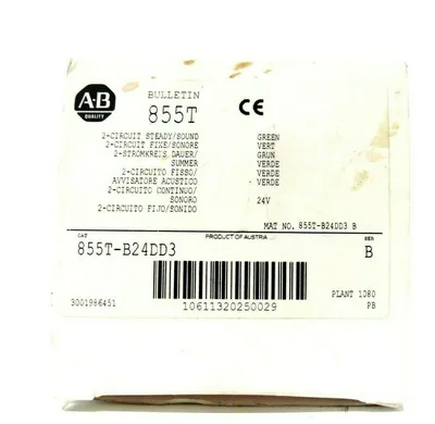 NEW ALLEN BRADLEY 855T-B24DD3 STACK LIGHT SER.B 855TB24DD3