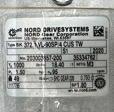 NEW NORD 372.1 VL-90SP/4 CUS TW
