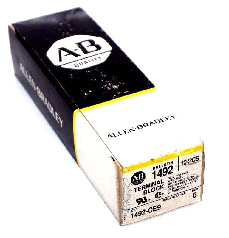 10 NEW ALLEN BRADLEY 1492-CE9 TERMINAL BLOCKS 1492CE9
