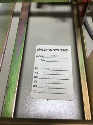 Malvern Systems Inc P250S Platform Scale Weight Classifier 250lbs