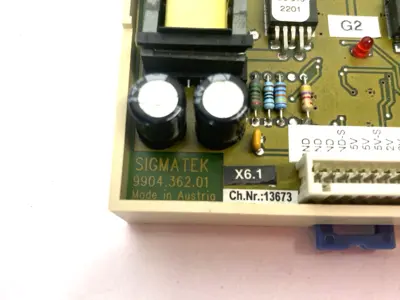 Used SIGMATEK POWER SUPPLY CONTROL BOARD 9904.362.01 PLC Power Supplies Michigan US | Maverick Industrial Sales #1090762