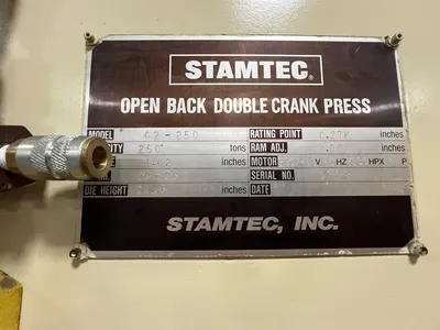 1996 STAMTEC G2-250 OBI / Gap Frame Press | Universal Press & Machinery (UPM) (13)