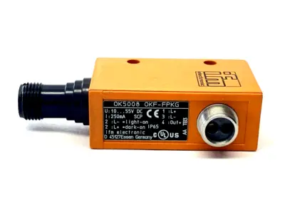 OK5008, OKF-FPKG/US-100-DPF | ifm OK5008 Fiber Optic Amplifier OKF-FPKG/US-100-DPF - New Other