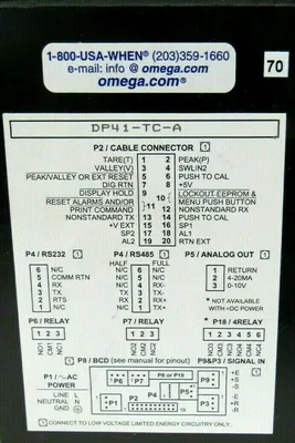 NEW OMEGA DP41-TC-A TEMPERATURE INDICATOR DP41TCA