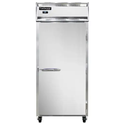 Continental 1RXN 36 1/4" One Section Reach In Refrigerator, (1) Right Hinge Solid Door, Top Compressor, 115v