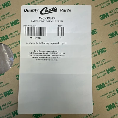 NEW Wilbur Curtis WC-39049
