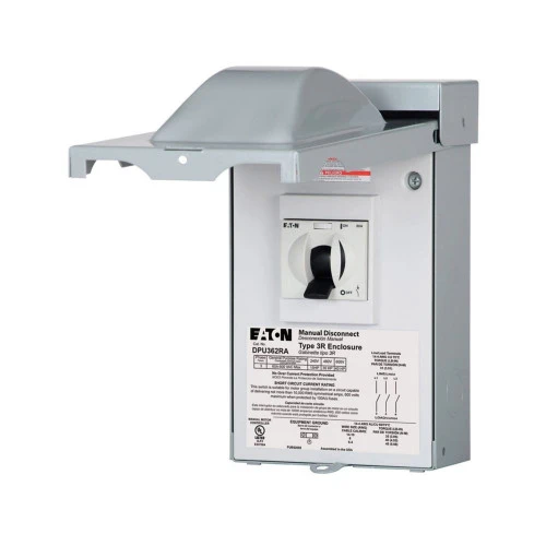 Eaton DPU362RA Air Conditioning Disconnect, 3-Phase Switch, 60A, 240/480V [New]