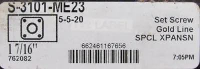 NEW SEALMASTER S-3101-ME23 FLANGE BEARING 1-7/16" BORE 762082 S3101ME23
