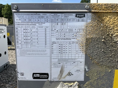 Used BRYANT 559KE06A000A3A0AC, 5 TON Air Conditioning Equipment Michigan US | Miedema Asset Management Group #1330078