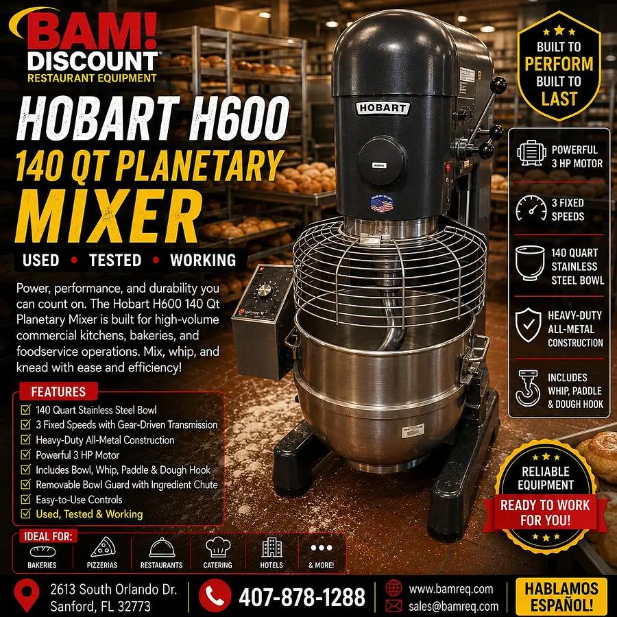 Used HOBART V-1401 Mixers Florida US | BAM Discount Restaurant Equipment #1261611