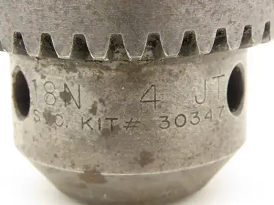 Jacobs 40 J4 E Tapered Shank Keyed 18N 4 JT Super Drill Chuck 1/8-3/4" 30347