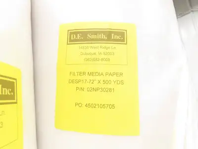 DE Smith DESP-17 72"X500 YD Filter Roll Filter Media Paper 500 yd DESP1772X500