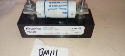 Used Ferraz Shawmut 1 Pole Fuse Block 1000 + Ferraz Shamut A50QS50-4 Fuse Fuses Arizona US | ASSET CONVERSION SPECIALISTS, INC. #1271351