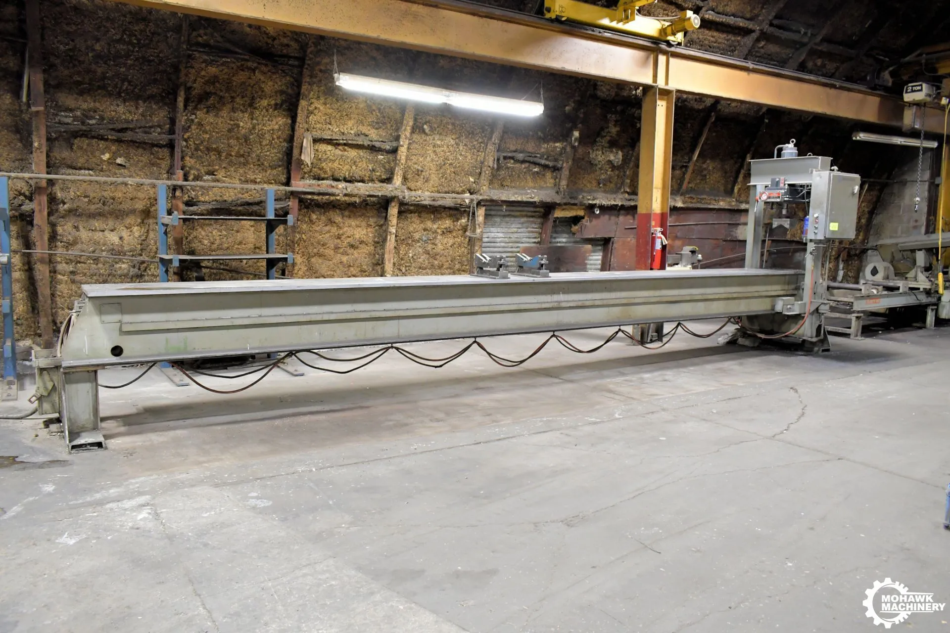 75 TON DAKE "805076-2" ELEC-DRAULIC H-FRAME TRAVELING COLUMN HYDRAULIC STRAIGHTENING PRESS