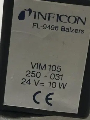 USED INFICON FL-9496 BALZERS