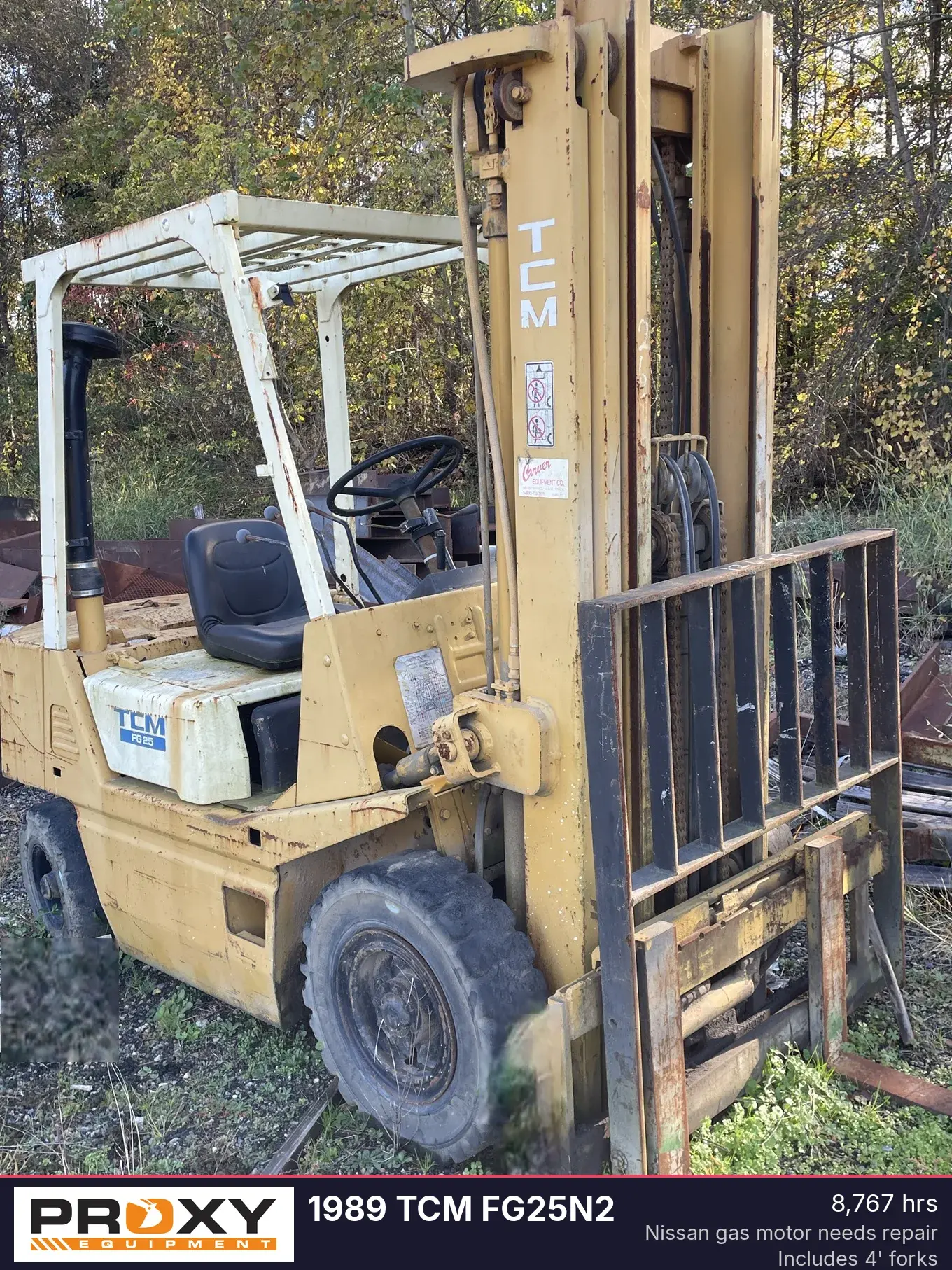 Used 1989 TCM FG25N2 Misc Forklifts Virginia US | Proxy Equipment #1385287