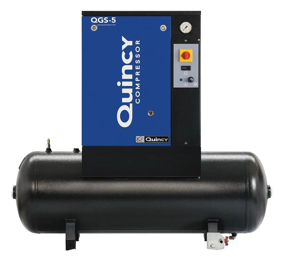 Used QUINCY QGS-5 Rotary Screw & Sliding Vane Air Compressors California US | Bay Line Tool #1314901