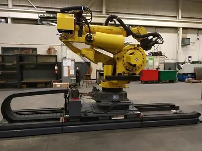 Used 2012 FANUC M900IA/600 6 AXIS CNC ROBOT WITH R30IA & 15' 7TH AXIS TRACK Robots | Harbor Machinery Inc. #1283294