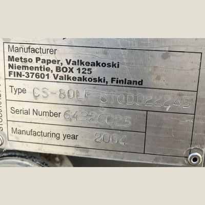 Metso Valmet Optiscreen CS-80LF Coarse Screen