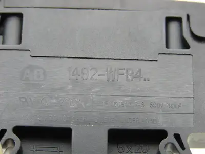 Allen Bradley 1492-WFB4 Terminal Block Fuse Holder Black 4mm² 500V Lot of 20