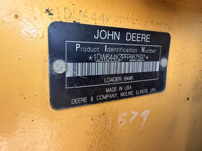 Used 2015 JOHN DEERE 644K Wheel Loaders Michigan US | Miedema Asset Management Group #1414290