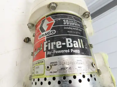 Graco 204254 LA36907 Fire Ball Air Powered Pump 5:1 Oil/Grease 180PSI Max In