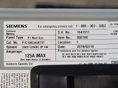 NEW SIEMENS P1C15BL040ATST
