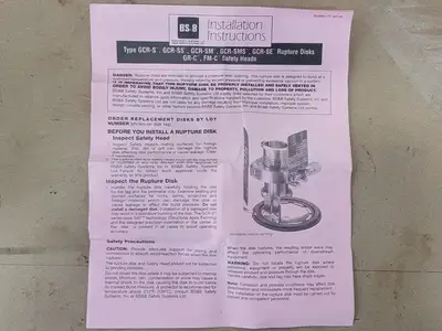NEW BS&B SAFETY SYSTEMS LLC GD-0-0014-010