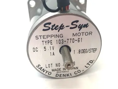 Used Sanyo Denki Step-Syn Stepper Motor 5.1VDC 1.0A 1.8° Step Motors (misc) Michigan US | Maverick Industrial Sales #1395666